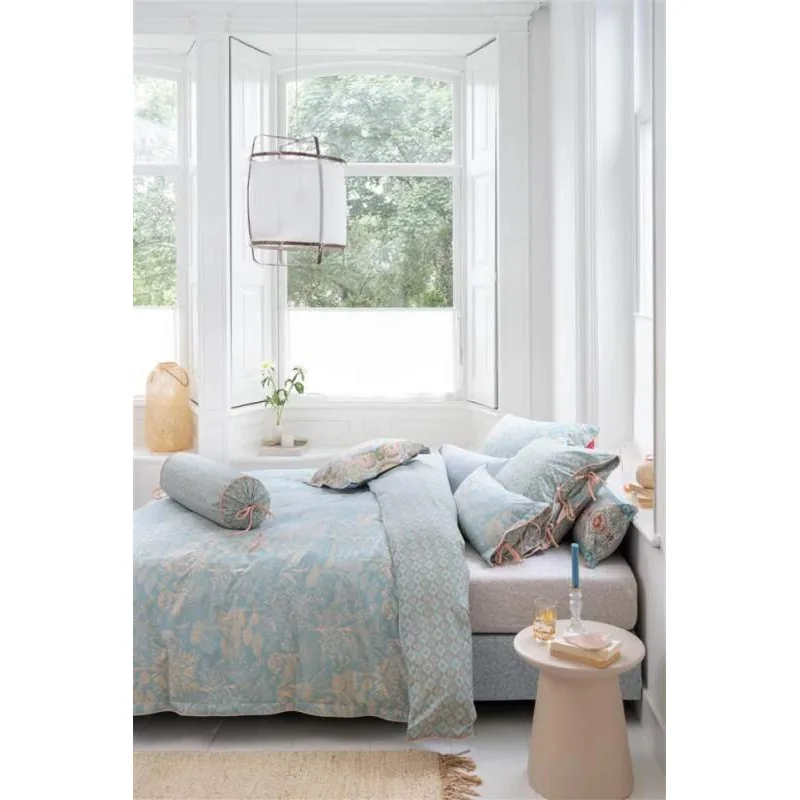 Pip Studio perkálové povlečení Origami Tree Light modré 200x200 + 2x 70x90 cm