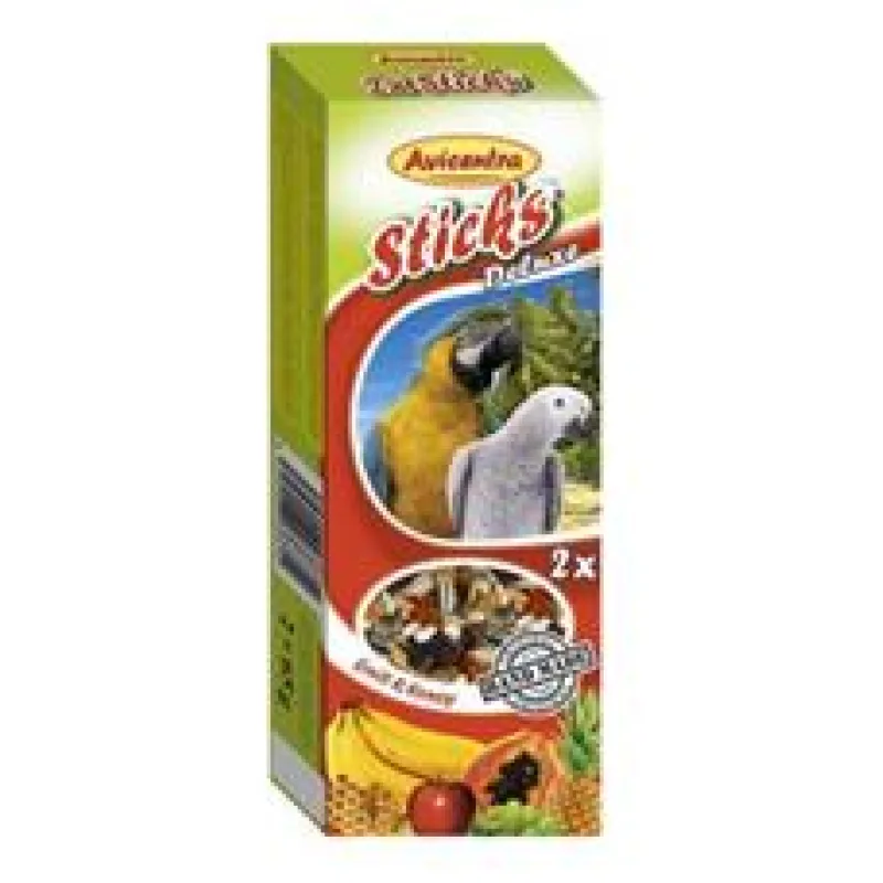 Avicentra tyčinky velký papoušek - ovoce+med 2 ks