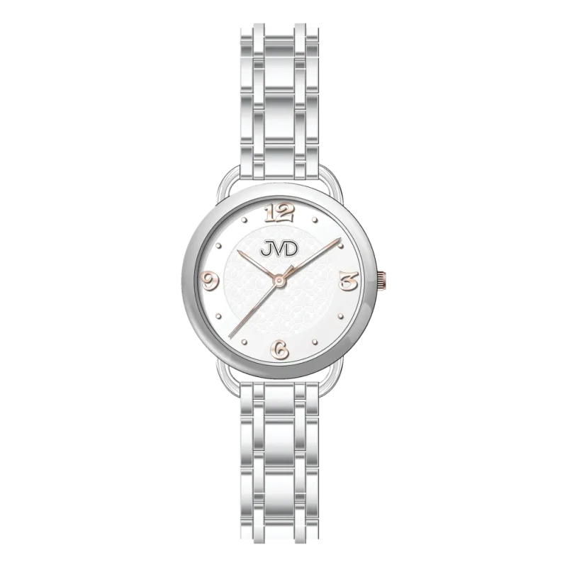 JVD Dámské stříbrné ocelové přehledné hodinky JVD J4201.1