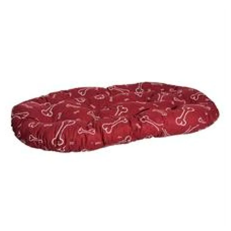 Polštář ovál bavl. Kost vínovo/bílý 60 cm