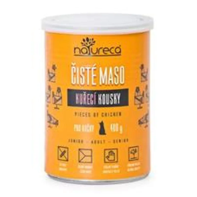 NATURECA konz. kuře kousky pro kočky 400g