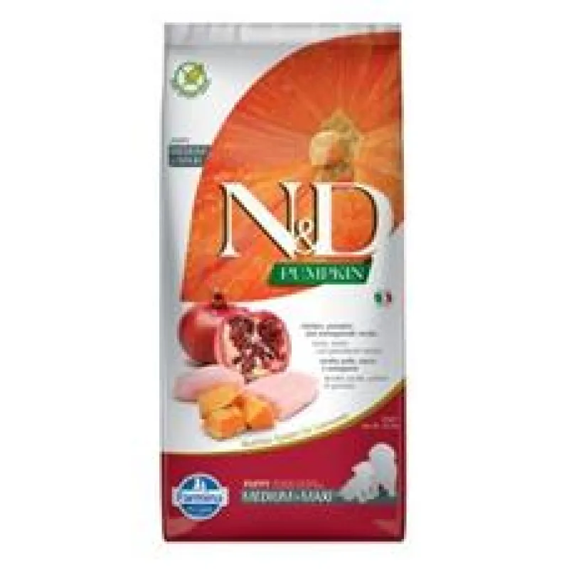 N&D Pumpkin DOG Puppy M/L Chicken & Pomegranate 2 x 12 kg