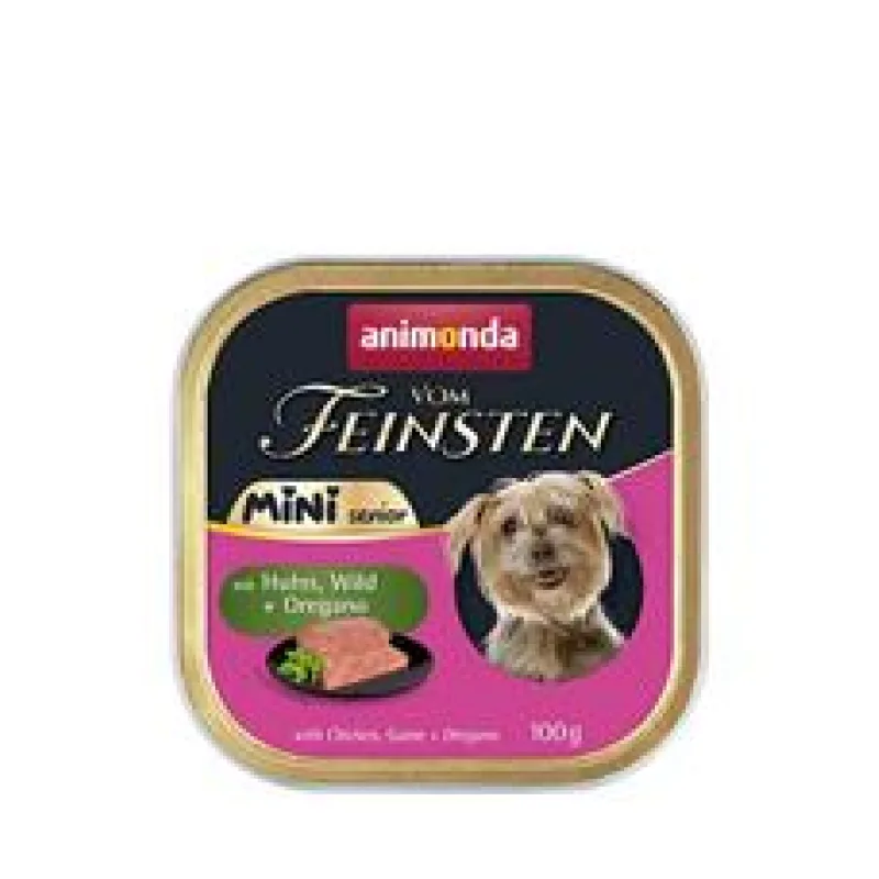 ANIMONDA paštika Vom Feinsten MINI Senior - kuře, zvěřina, oregano pro psy 100g