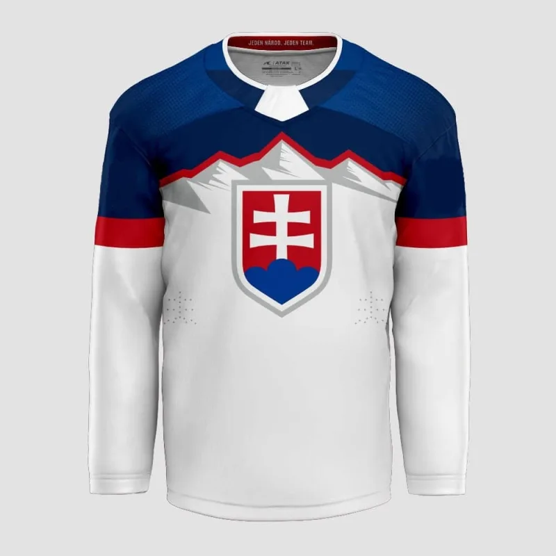 Slovakia Slovensko hokejový dres biely pánsky (2026)