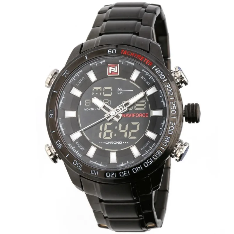 MPM Pánské multifunkční hodinky s digitálními ukazateli na ciferníku W01X.11007.C