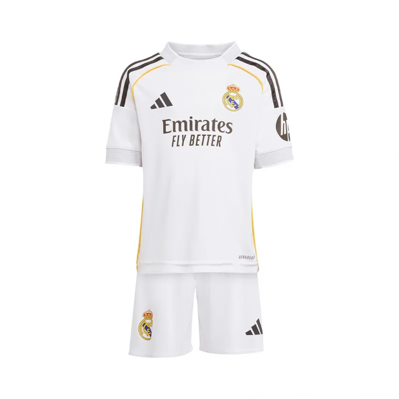 Adidas Real Madrid set detský (2025-2026) domáci + vlastné meno a číslo