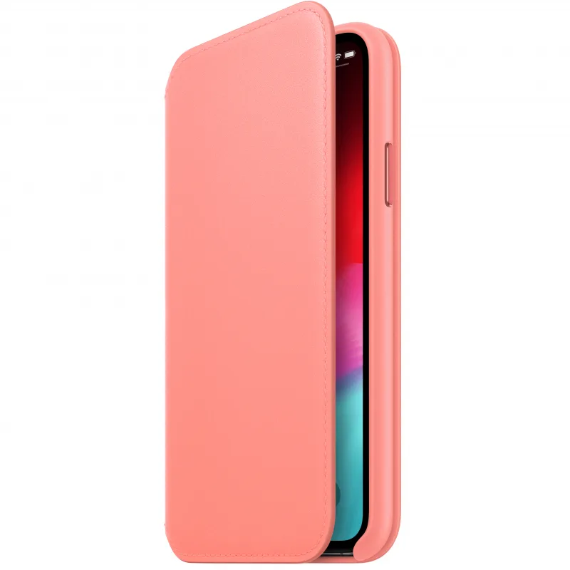 Puzdro iPhone X Leather Folio Soft Pink MRGF2ZM/A