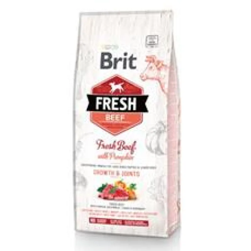 Brit Fresh Beef with Pumpkin Puppy Large Bones & Joints 2x 12kg