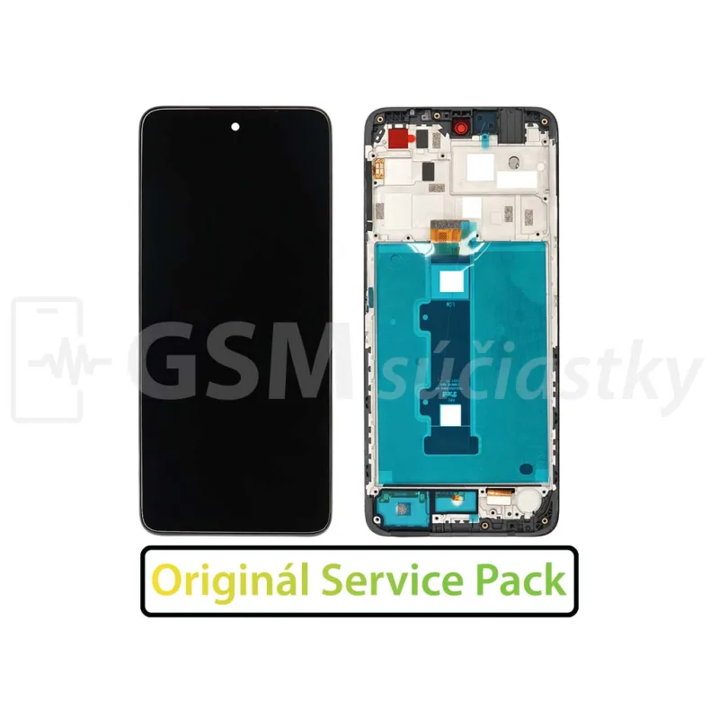 LCD displej + dotykové sklo a RÁM Motorola Moto G22
