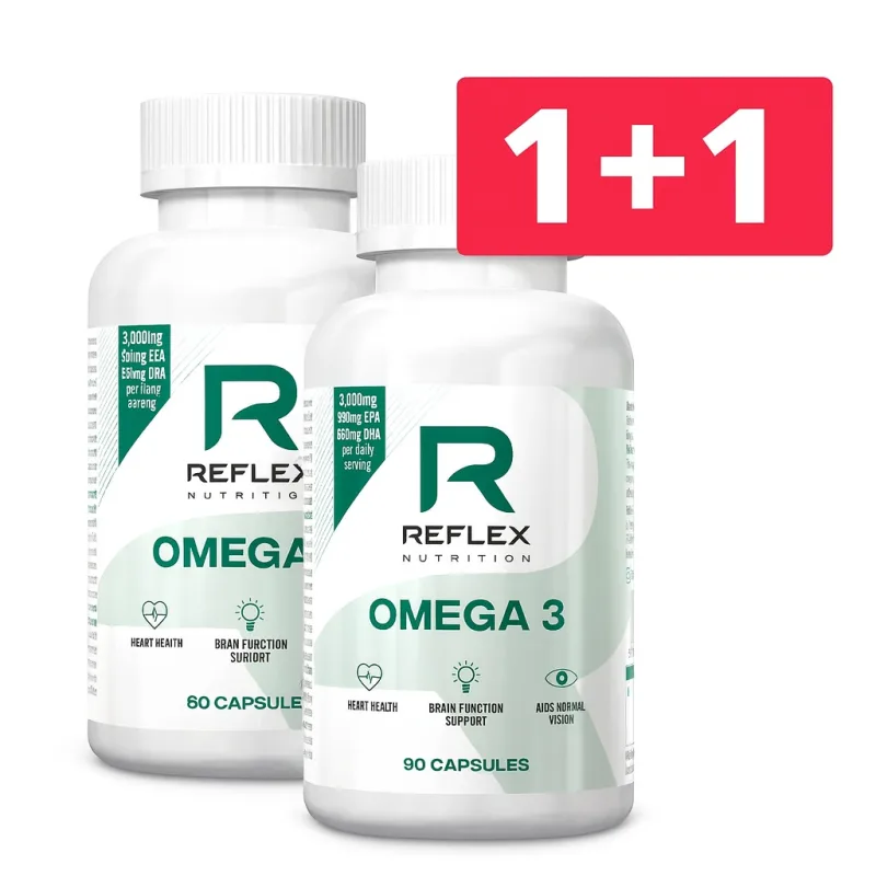 Akcia 1+1 - Omega 3 90 kapsúl - Reflex Nutrition