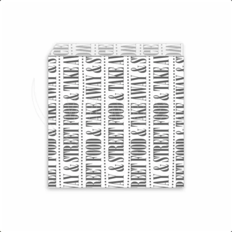 Papírové sáčky na hamburger 16 x 17 cm nepromastitelné [500 ks] (71546)