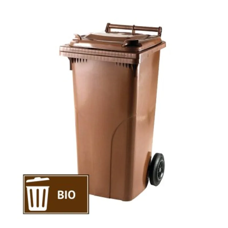 Plastová popolnica 120l - hnedá