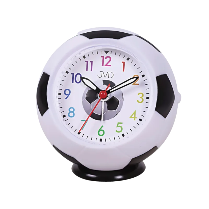 JVD Dětský fotbalový netikající tichý budík JVD SRP9001.1 FOTBAL
