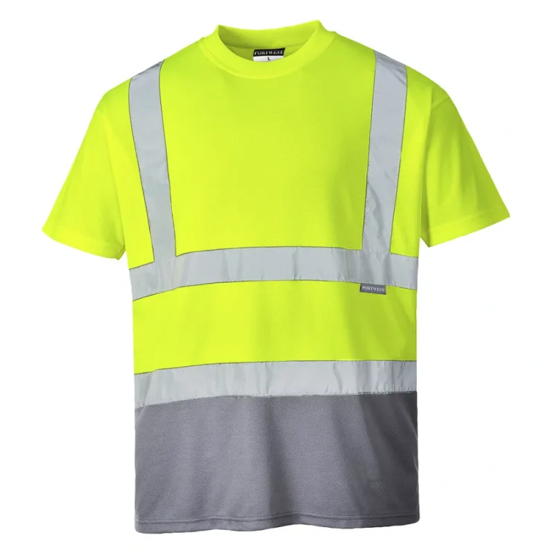 Portwest S378 HI-VIS výstražné tričko Yellow/Grey