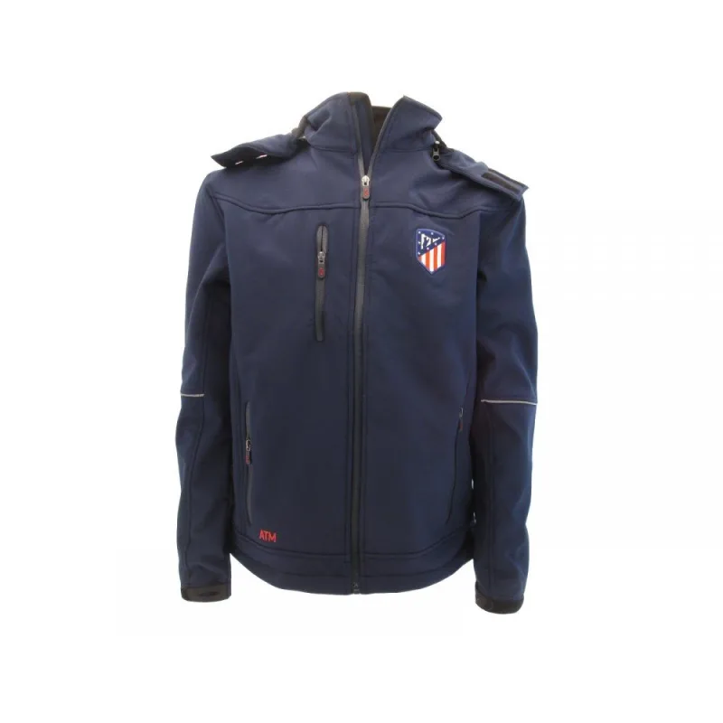 Atlético Madrid softshellová bunda tmavomodrá pánska