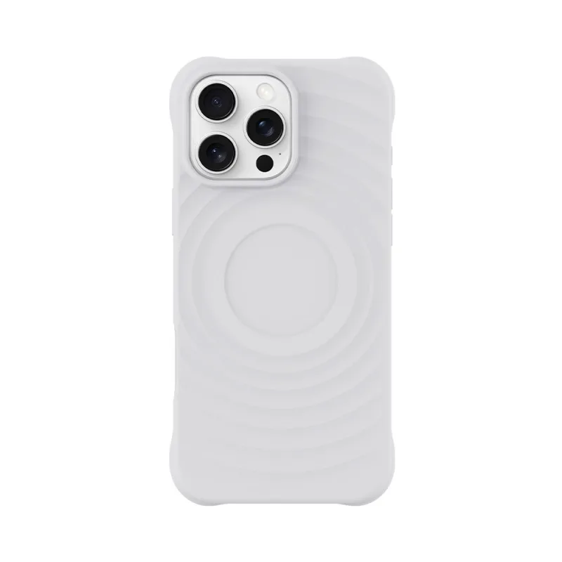 Devia kryt Ripple Magnetic Shockproof TPU Case pre iPhone 16 Pro - White…