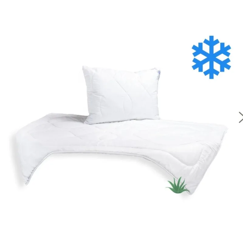 SET Prikrývka Aloe Vera 140x200cm zimná 1300g + Vankúš UNICO AloeVera 70x90cm 900g