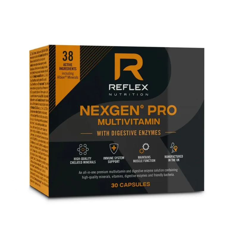 Nexgen Pro + Digestive Enzymes 30 kapsúl - Reflex Nutrition