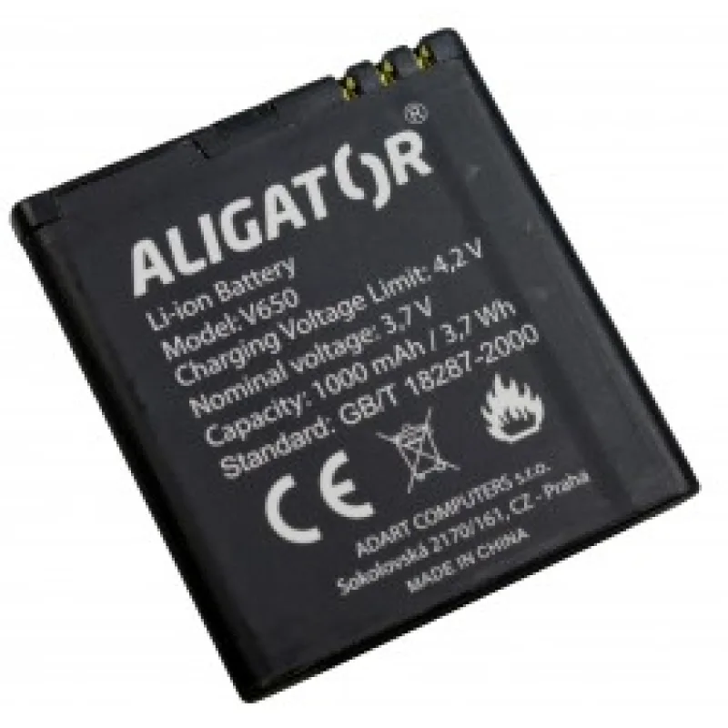 Aligator batéria V650, Li-Ion 1000 mAh AV650BAL