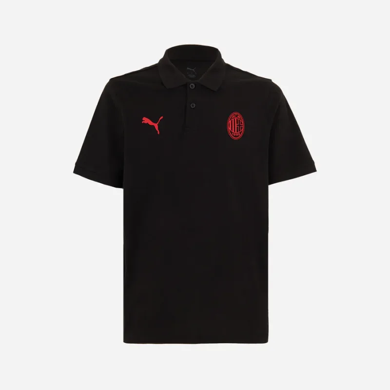 Puma AC Miláno (AC Milan) polokošeľa čierna pánska
