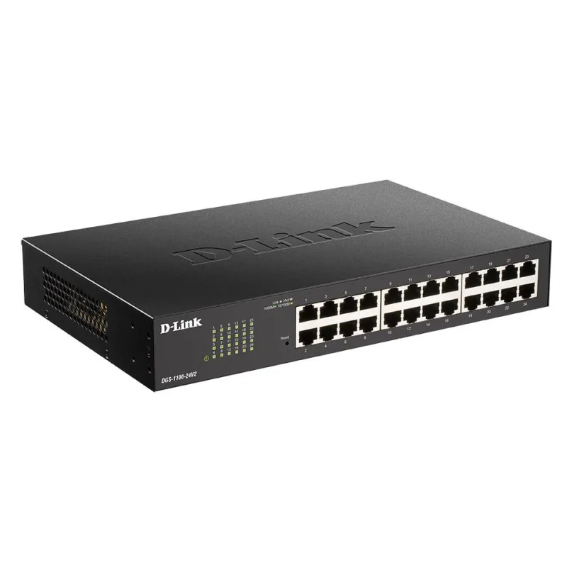 D-Link DGS-1100-24 v2 24-portový gigabitový inteligentný riadený prepínač…