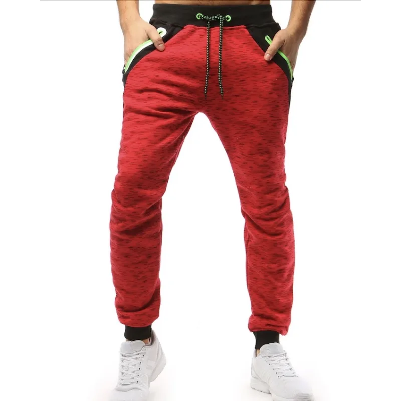 Pánske tepláky červené Dstreet UX3513 L