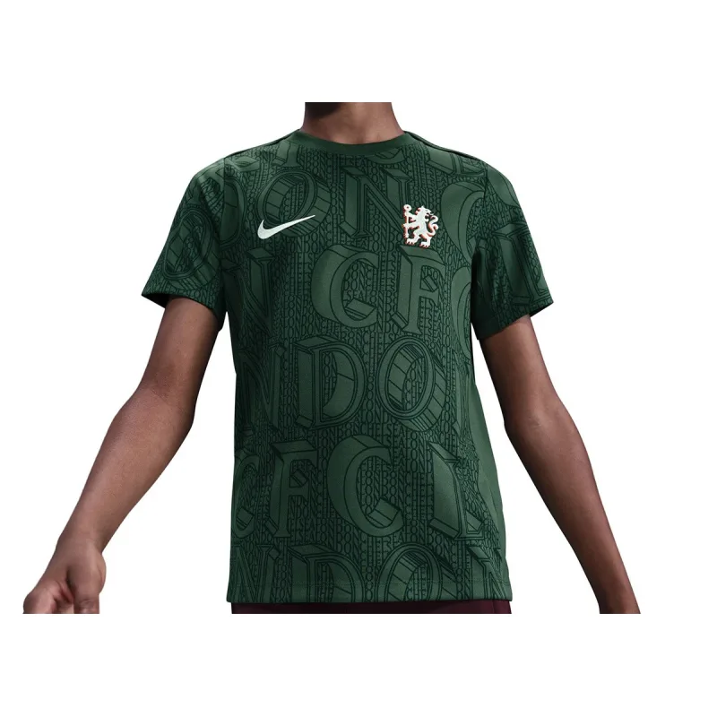 Nike Chelsea FC predzápasový dres zelený detský 2025-2026