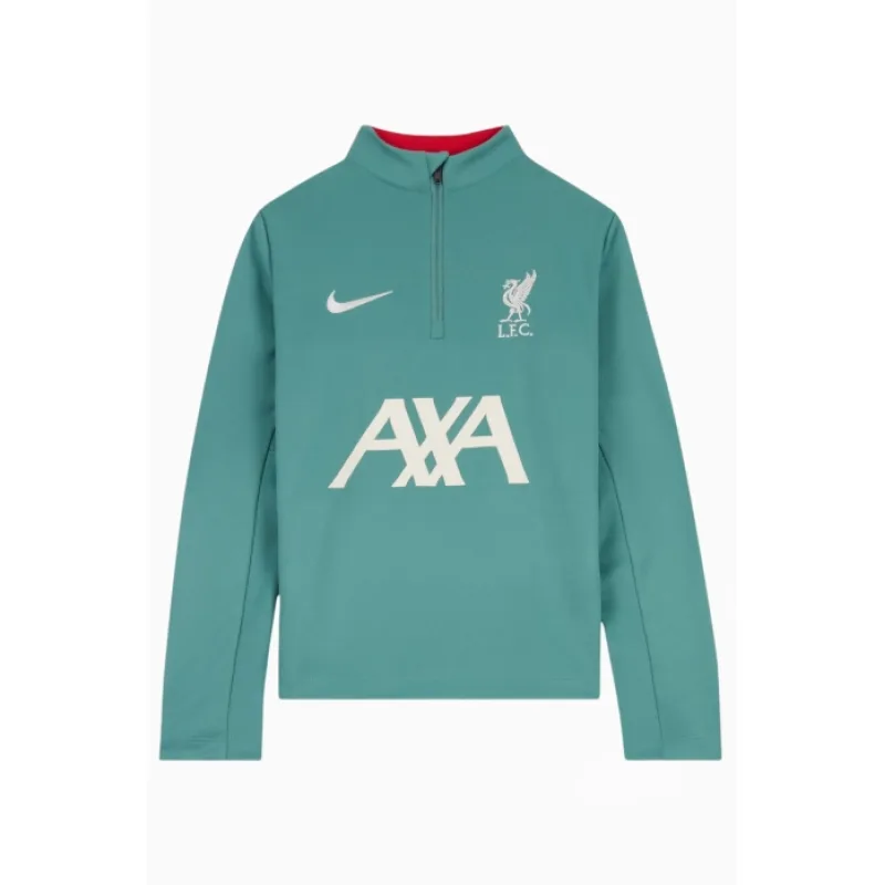 Nike Liverpool FC tréningová mikina zelená detská 2024-2025