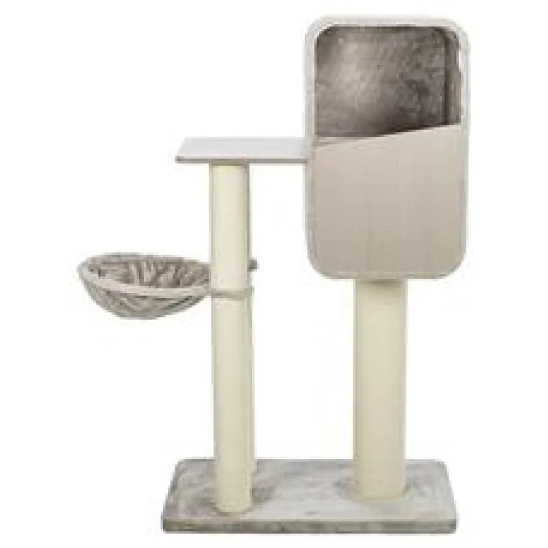 Škrabadlo MARINA, jeskyně, podesta, hamaka, 132 cm, šedá 1 ks