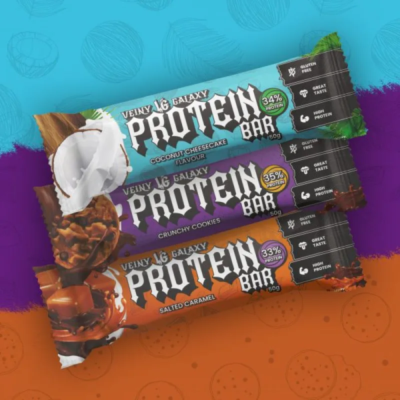 Protein Bar 50 g - Veiny Galaxy Príchuť: Coconut Cheesecake
