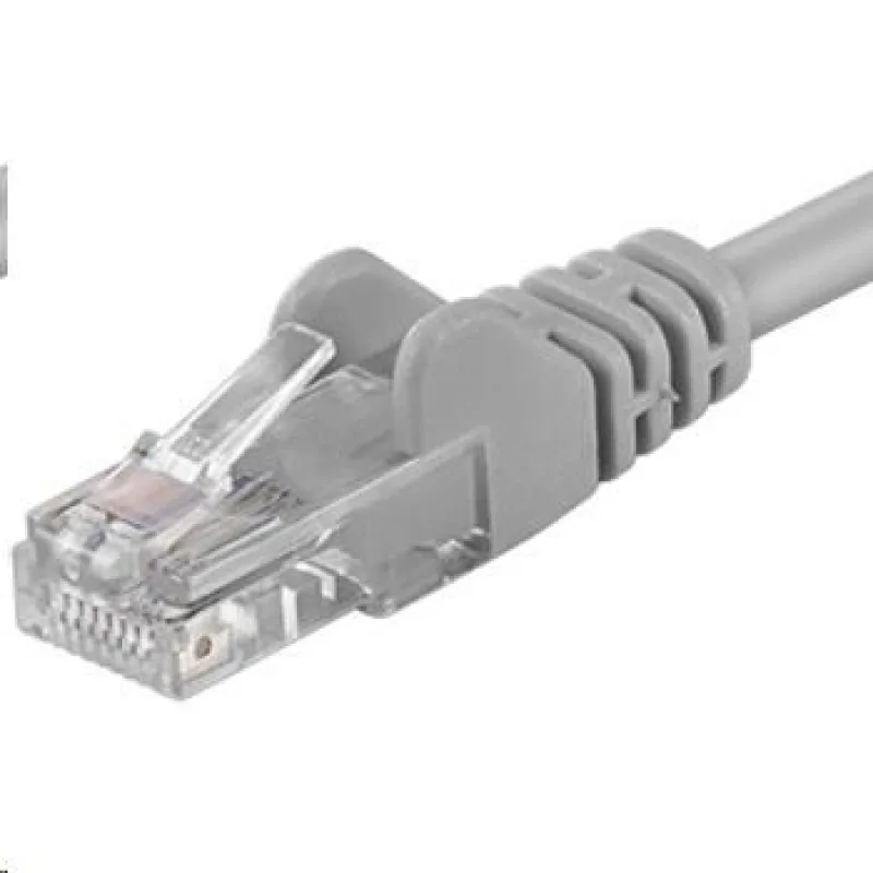 PREMIUMCORD Patch kábel UTP RJ45-RJ45 CAT5e 25m sivý sputp250