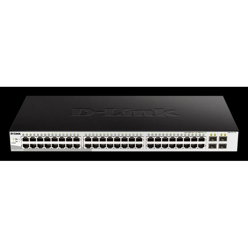 D-Link DGS-1210-52/ ME/ E 48-Port 10/ 100/ 1000BASE-T + 4-Port 1 Gbps SFP…