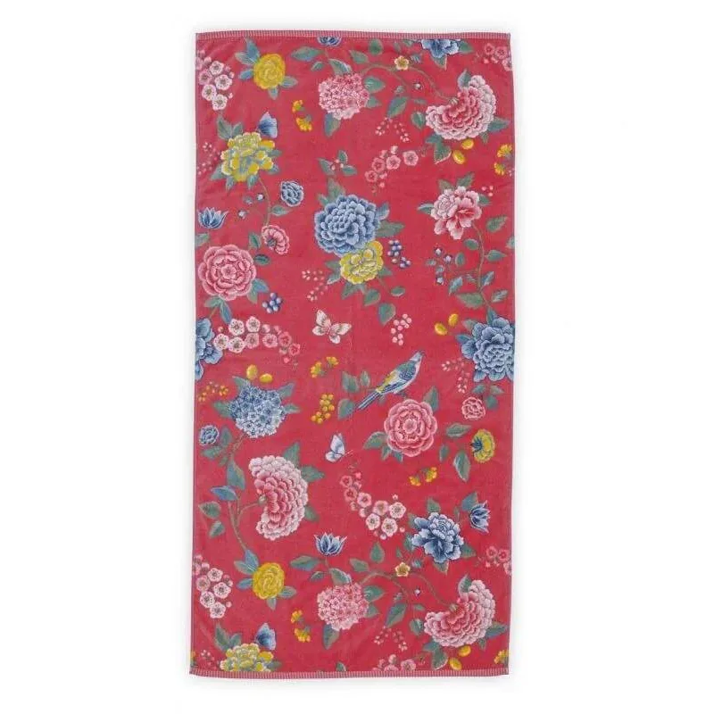 Pip Studio Good Evening bavlněná froté osuška korálová 70x140 cm