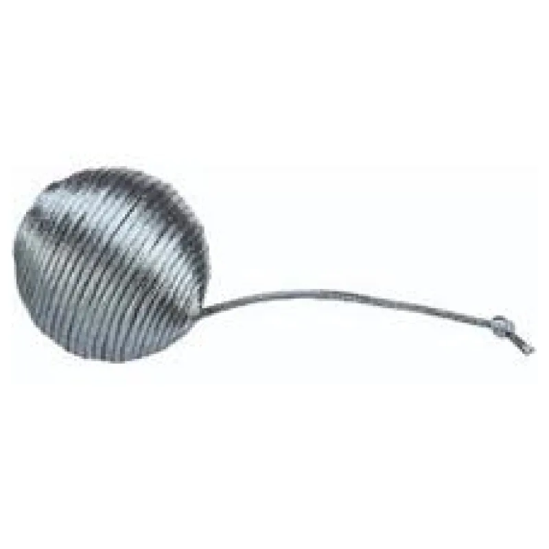 Chrastící metalický míček, polyester 1ks/4cm