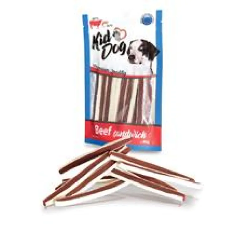 KIDDOG hovězí sendvič s treskou 250 g