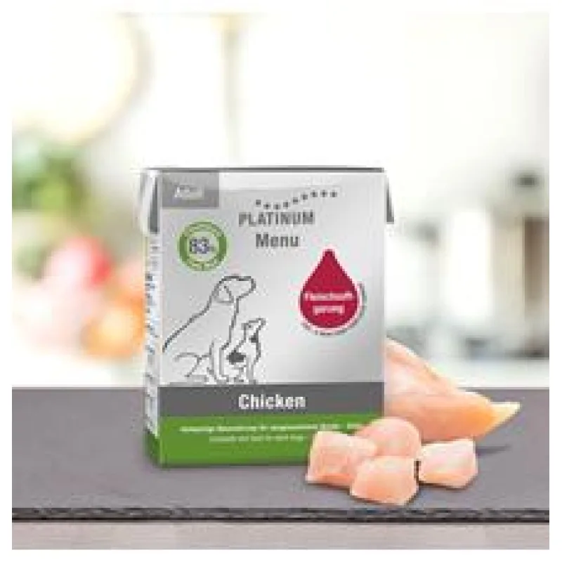 Paštika Platinum Natural Menu Chicken - Kuře 375g - exp. 05/25 - 4ks skladem