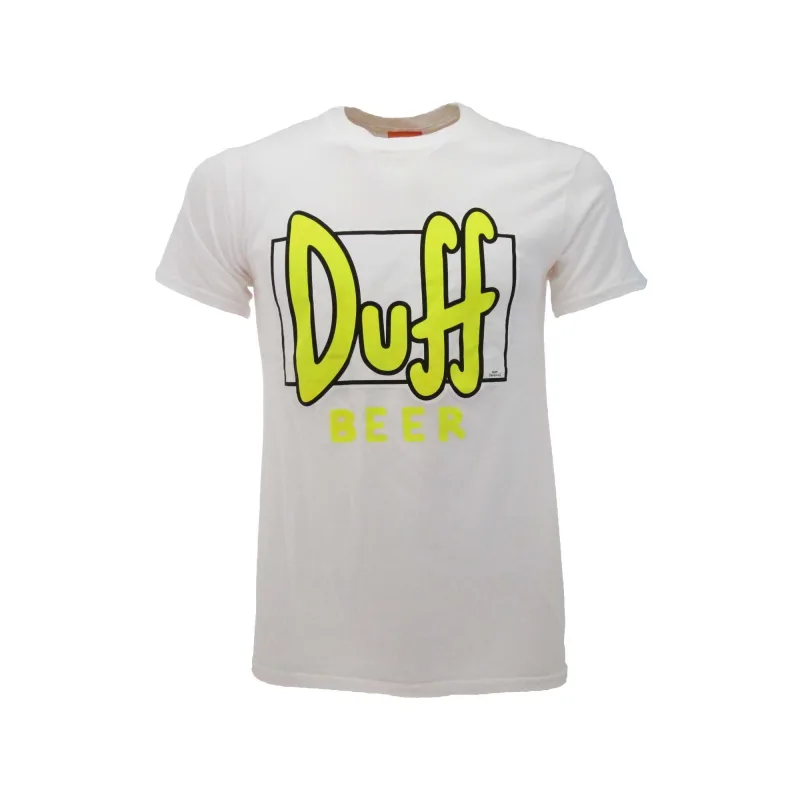The Simpsons (Simpsonovci) Duff tričko biele pánske - SKLADOM
