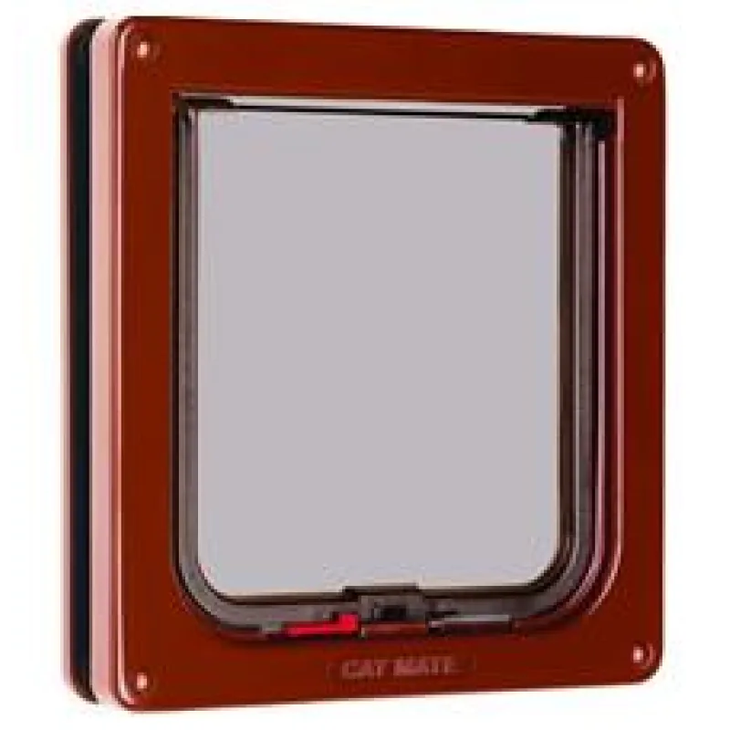 Dvířka průchozí uzamykatelná plast hnědá 19,2x20cm Flamingo 1 ks