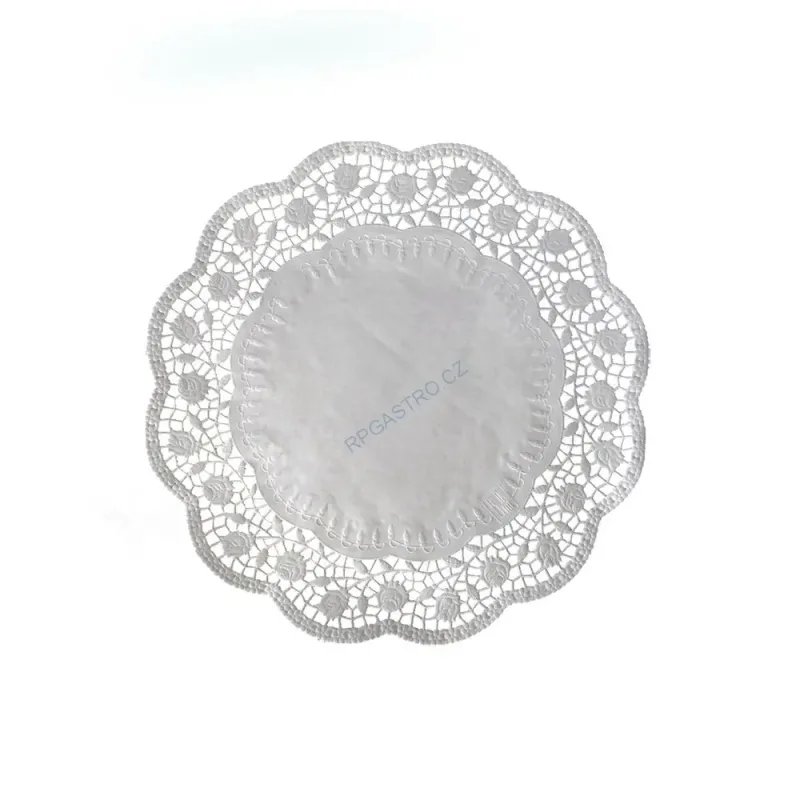 Dekorativní krajky kulaté Ø 24 cm [100 ks] (72324)