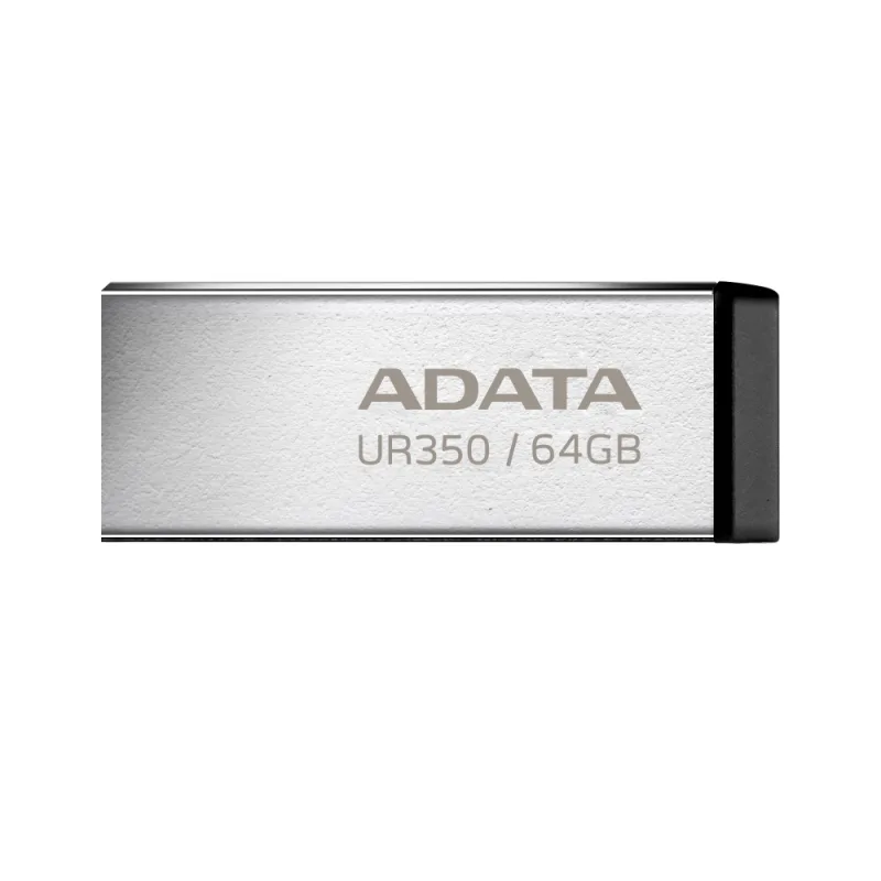 ADATA Flash Disk 64GB UR350, USB 3.2 Dash Drive, kov černá UR350-64G…