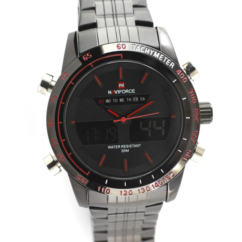 MPM Pánské sportovní hliníkové hodinky s barevnými detaily číselníkuW01X.10789.H