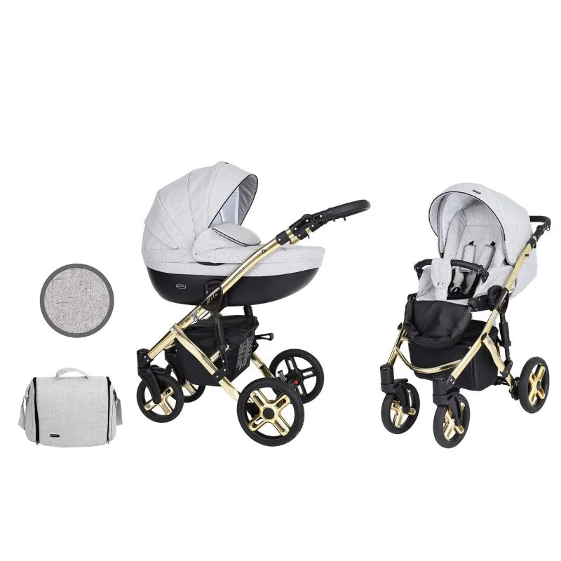 Kočík Kunert Mila Premium gold frame 2v1 - 06