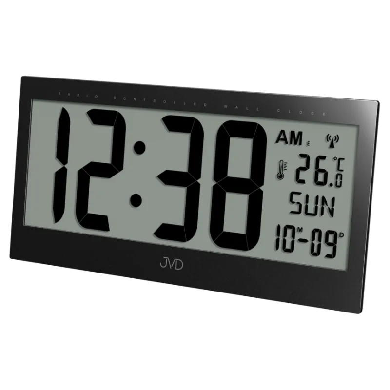 JVD Velké rádiem řízené nástěnné digitální hodiny JVD RB9380.1