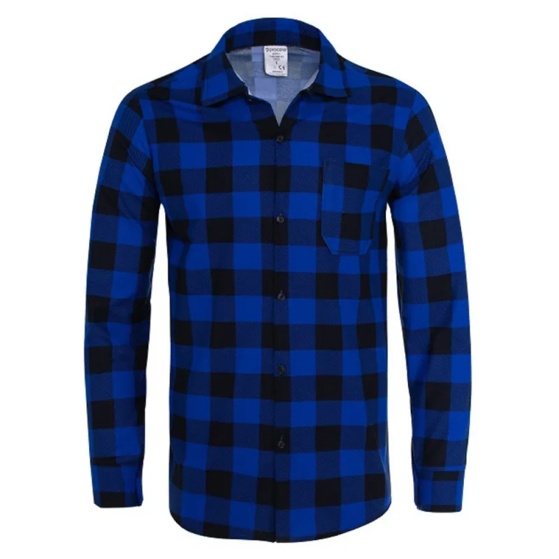 Procera modro čierna košeľa s dlhým rukávom S-3XL