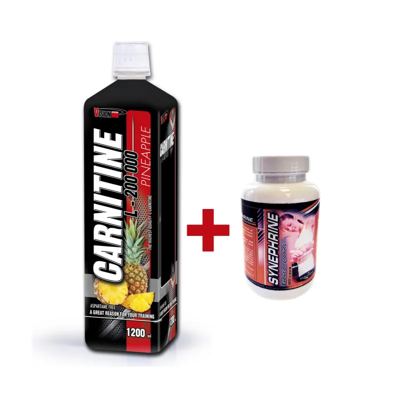 L-Carnitine 200 000 mg - 1200 ml + Synephrine 80 kapsúl - Vision Nutrition Príchuť: Grep