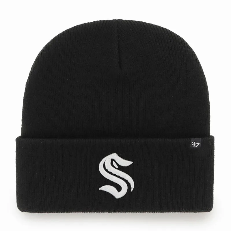 '47 Brand Seattle Kraken zimná čiapka čierna
