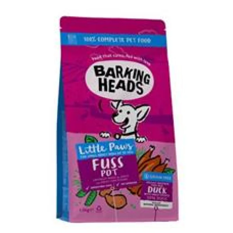 BARKING HEADS Little Paws Fuss Pot Duck 1,5kg - exp. 8/25 - 1ks skladem