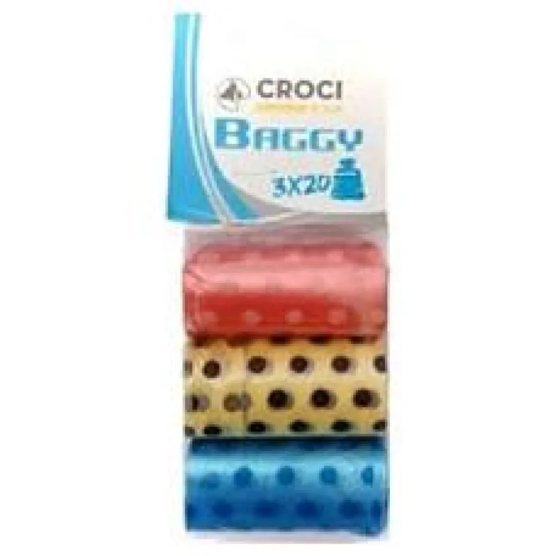 Hygienické sáčky barevné Croci 3 x 20 ks
