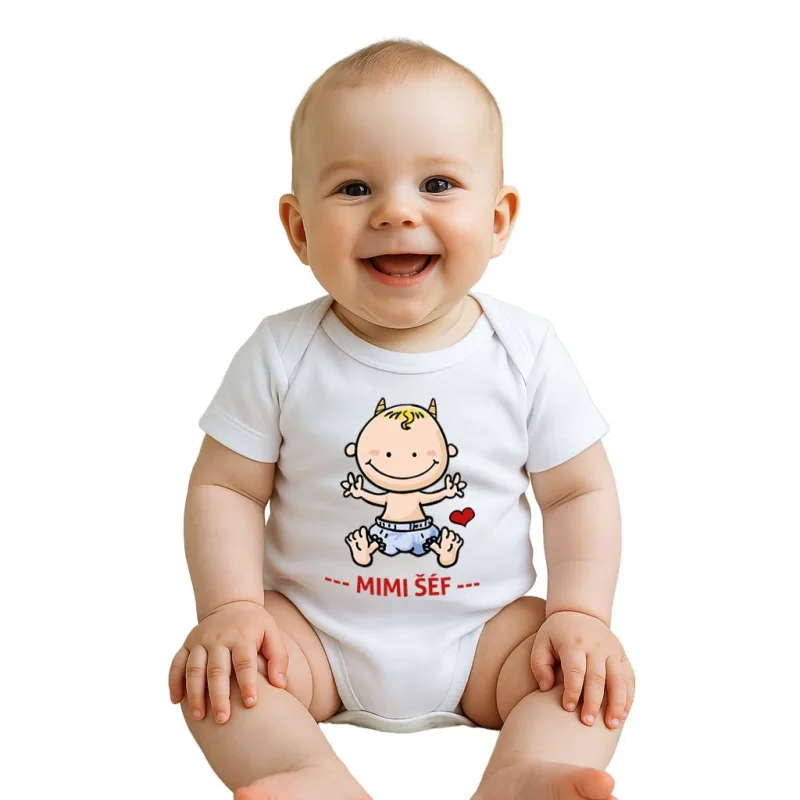 Body s potlačou New Baby MIMI ŠÉF