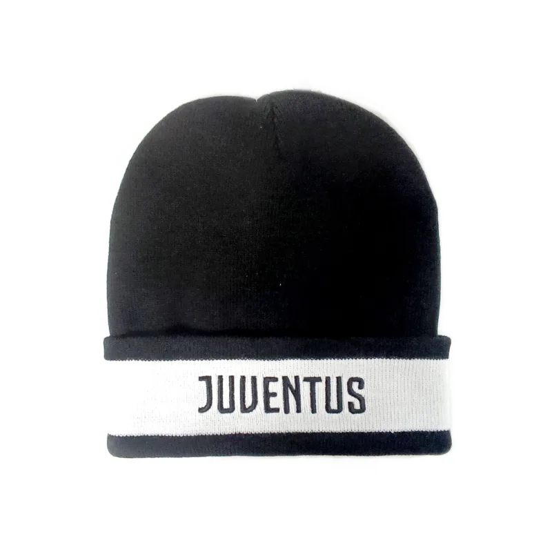 Juventus FC pletená zimná čiapka čierno-biela
